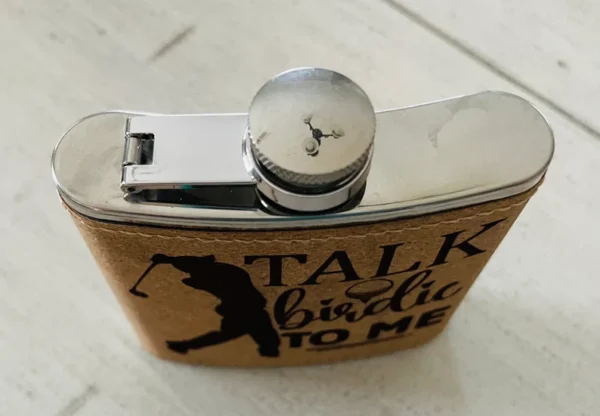 Stainless Steel flask with design - Image 3
